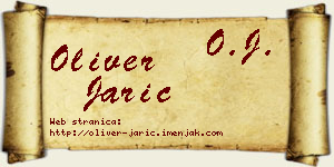 Oliver Jarić vizit kartica